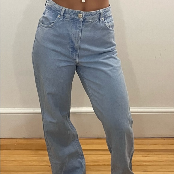ZARA HIGH RISE BLUE JEANS SIZE 6 - Picture 4 of 6